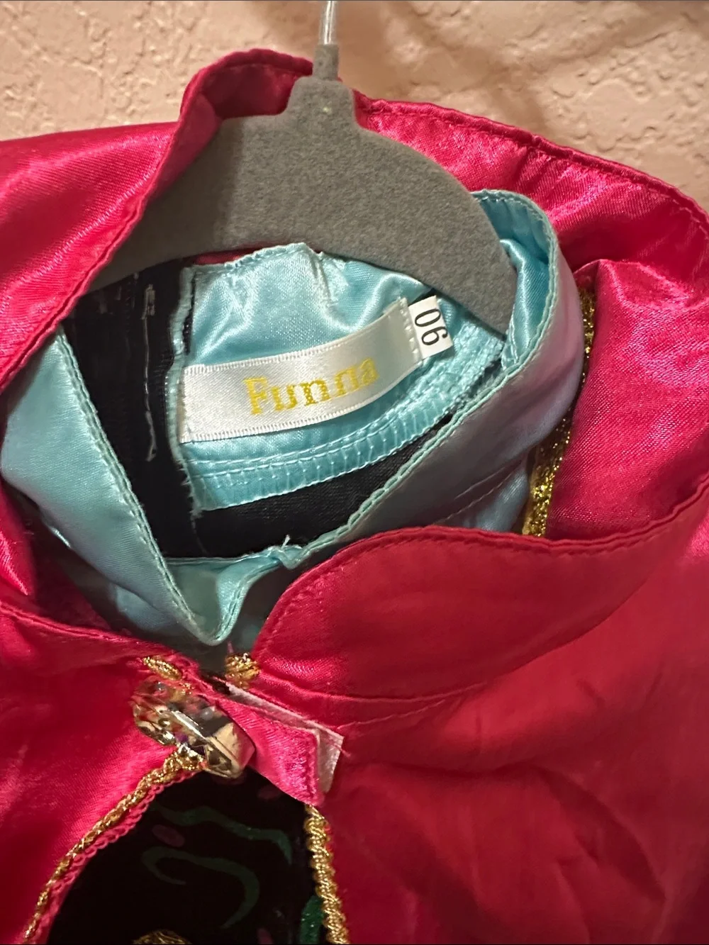Girls Pink and Blue Princess Anna Costume Dress